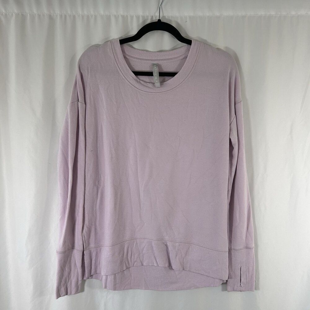 Athleta Sweater Women's Small Pink Oversized Crew Neck Modal Blend Pullover